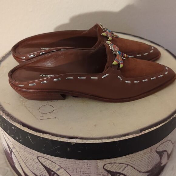 Donald Pliner Leather slip on shoes - Picture 5 of 9